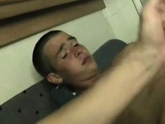 Twink Gets First Handjob In Camper