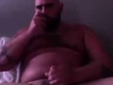 Handsome Popper Bear Self Facial Cumshot