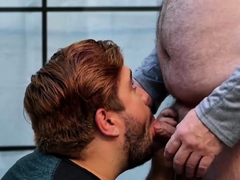 BEARFILMS Fat Bear Tony Marks Sucked By Gay Alezgi Cage